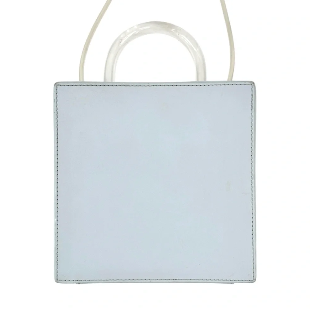 Building Block Box In Cloud - Light Baby Blue Crossbody Hard Shell Box Bag - Picture 9 of 11